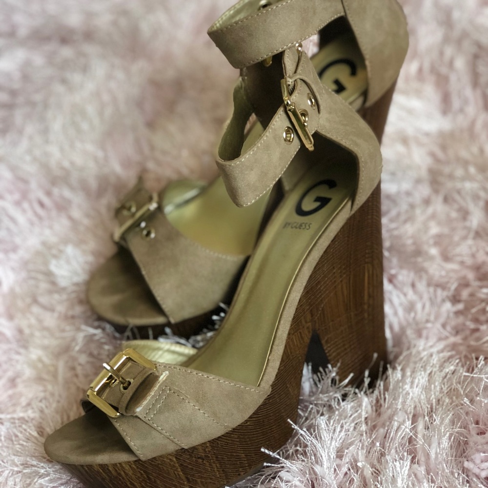 Guess wedge sandals!